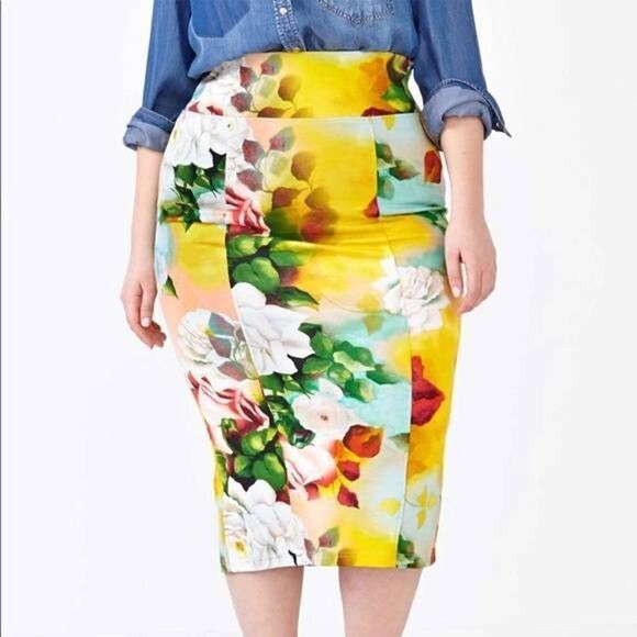 Melissa Mccarthy Seven La Vie En Rose Skirt - Picture 1 of 3